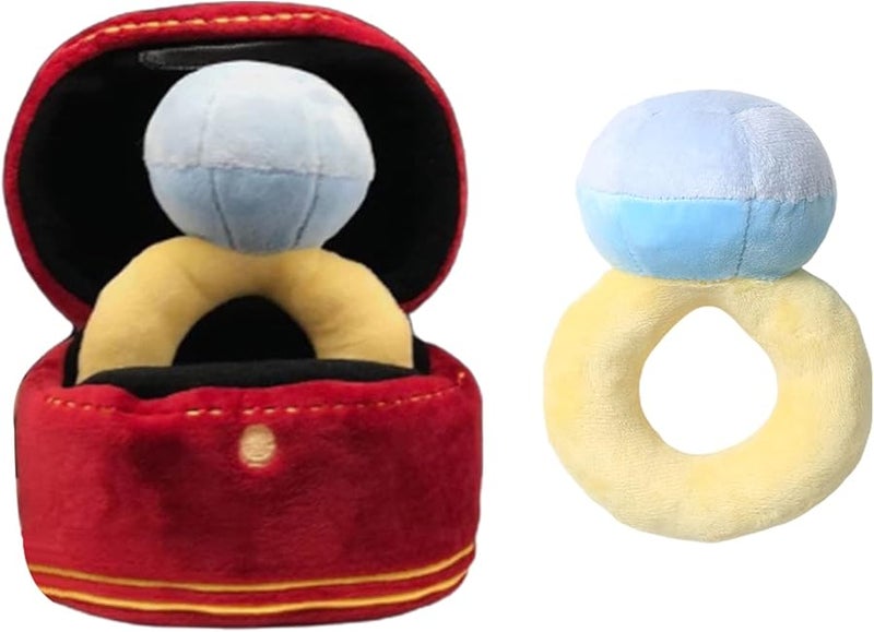 Squeaky Stuffed Engagement Ring Dog Chew Toy Soft Plush For Aggressive Chewers Color B 1 - Image 4